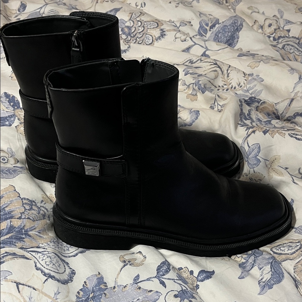 Franco Sarto Black Ankle Boots